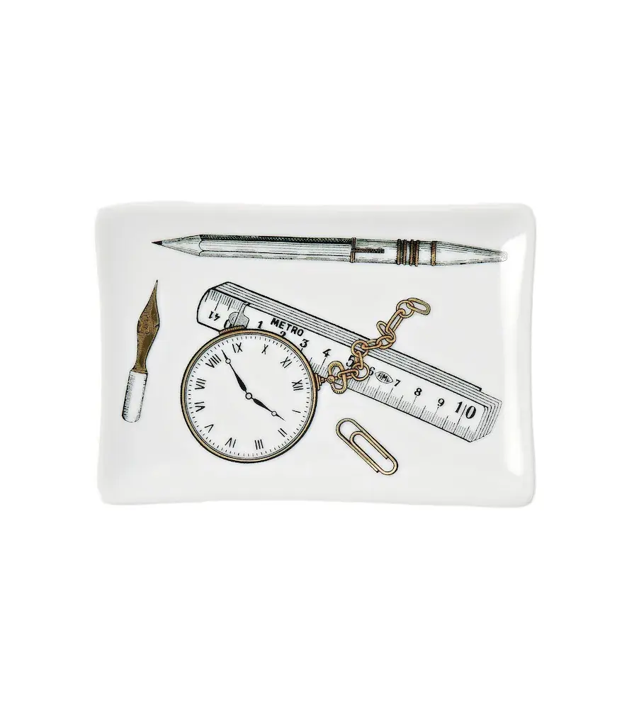 FORNASETTI Oggetti Sparsi porcelain decorative tray