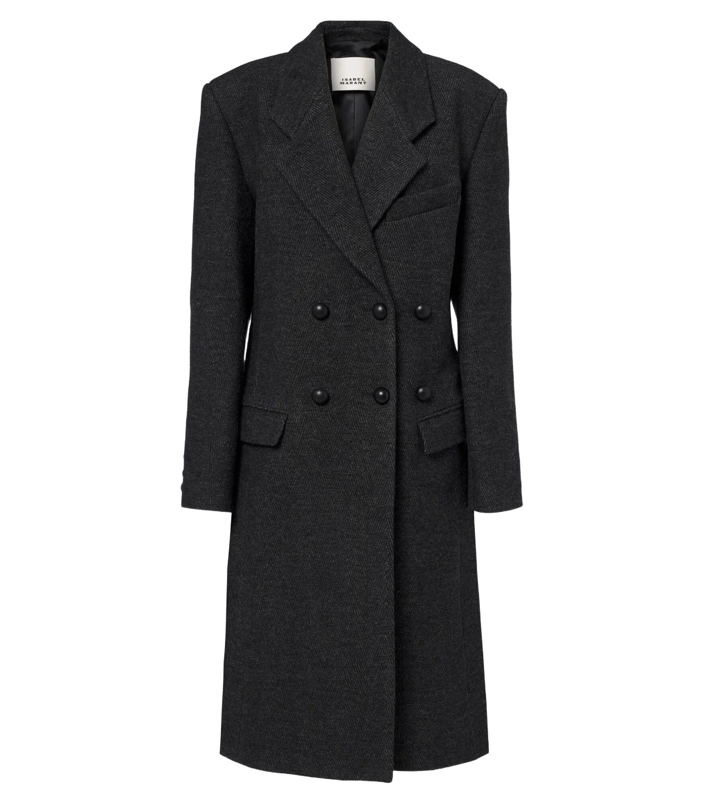 Erla double-breasted wool and cotton coat Erla double-breasted wool and cotton coat