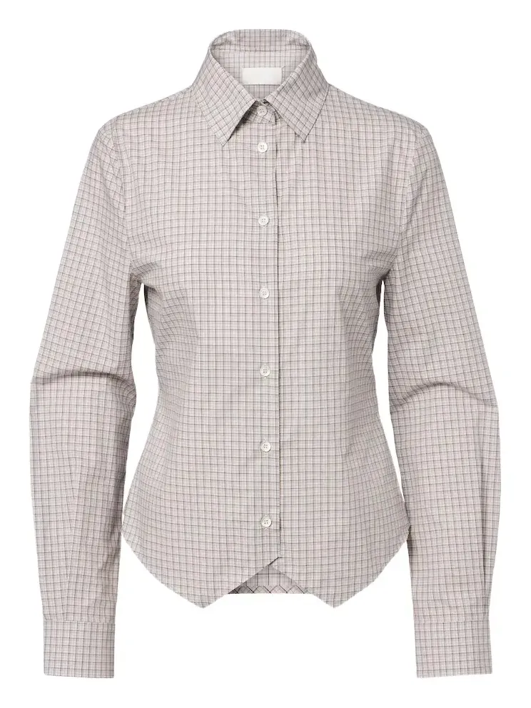 Checked cotton shirt Checked cotton shirt