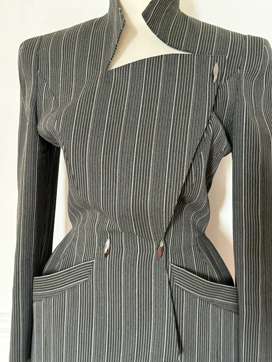 Jen Wonders Studio Pinstripe Mugler Blazer | Thumbnail 5 Jen Wonders Studio Pinstripe Mugler Blazer | Thumbnail 5