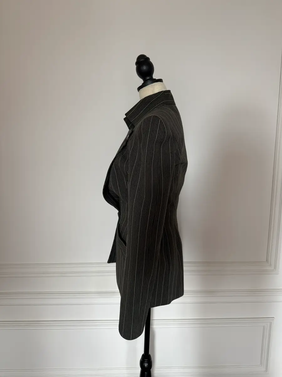 Jen Wonders Studio Pinstripe Mugler Blazer | Thumbnail 6 Jen Wonders Studio Pinstripe Mugler Blazer | Thumbnail 6