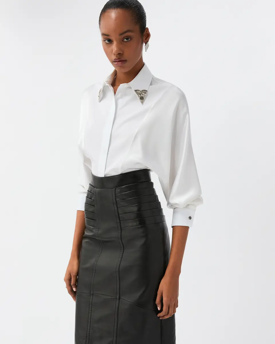 Versace Embroidered-Collar Cotton Poplin Shirt | Thumbnail 2 Versace Embroidered-Collar Cotton Poplin Shirt | Thumbnail 2