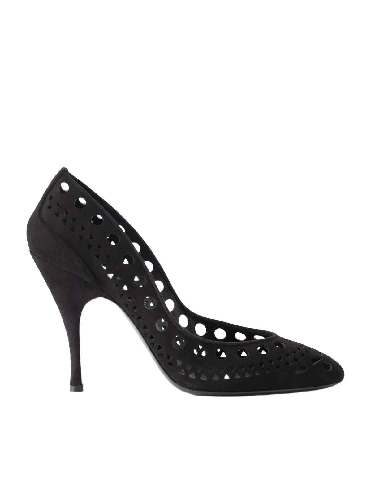 Alaïa Vienne 100 Laser-cut Suede Pumps