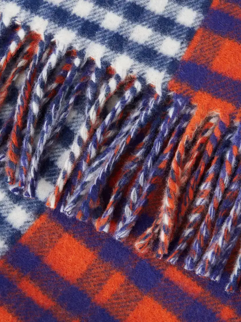 Loewe Checked Wool And Cashmere-blend Scarf - Multi | Thumbnail 3 Loewe Checked Wool And Cashmere-blend Scarf - Multi | Thumbnail 3