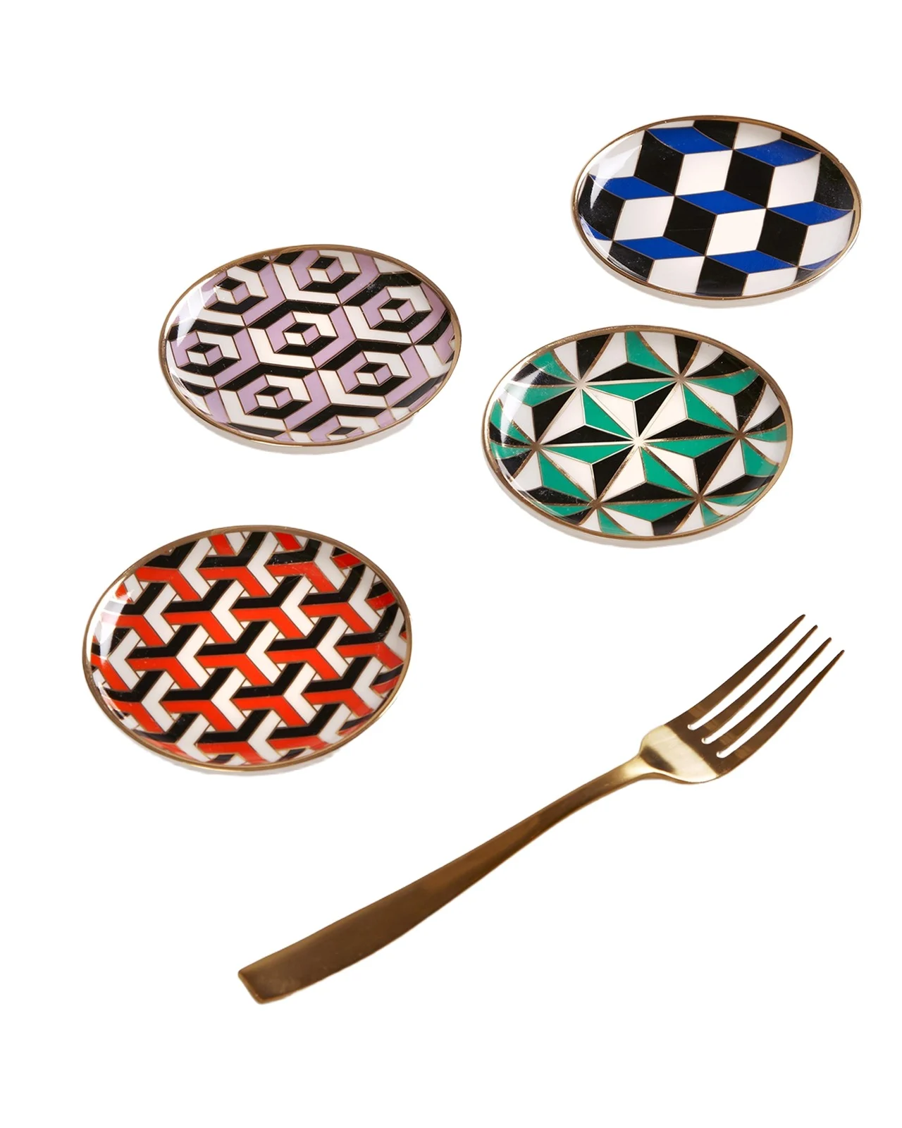 Jonathan Adler Versailles Coasters, 4-Piece Set
