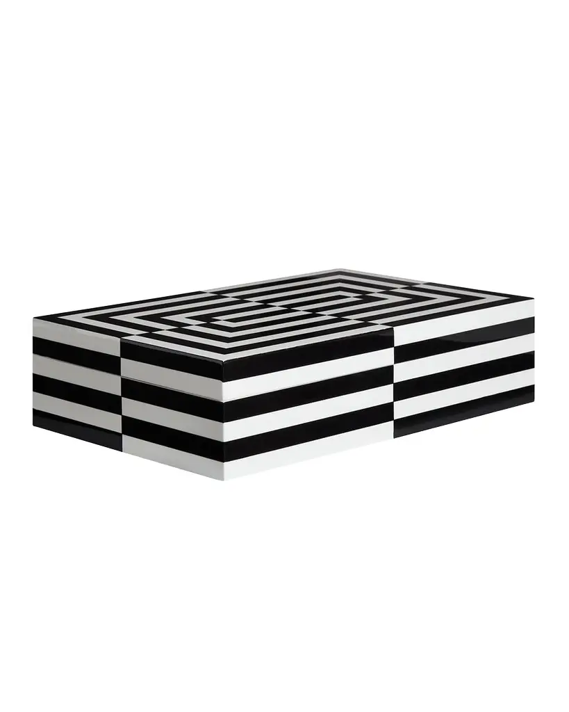 Jonathan Adler Op Art Large Stacking Box