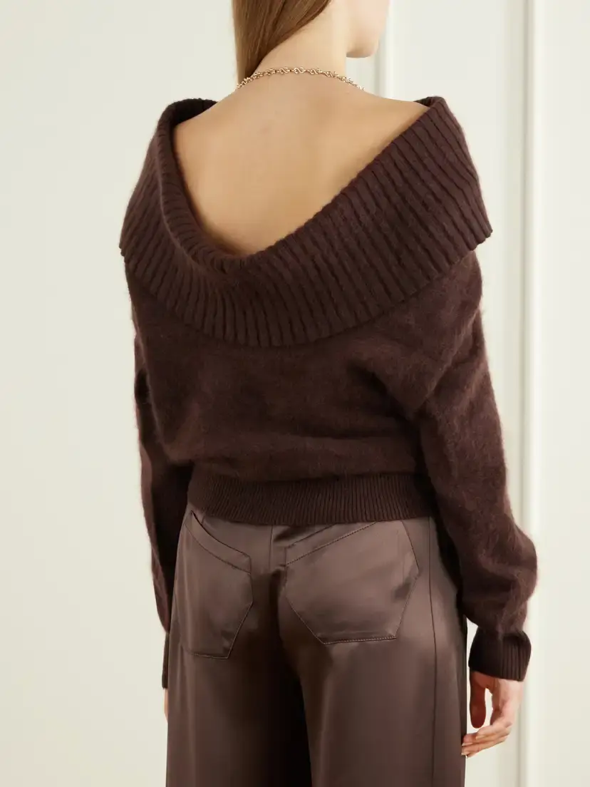 Sportmax Off-the-shoulder Wool Sweater | Thumbnail 3 Sportmax Off-the-shoulder Wool Sweater | Thumbnail 3