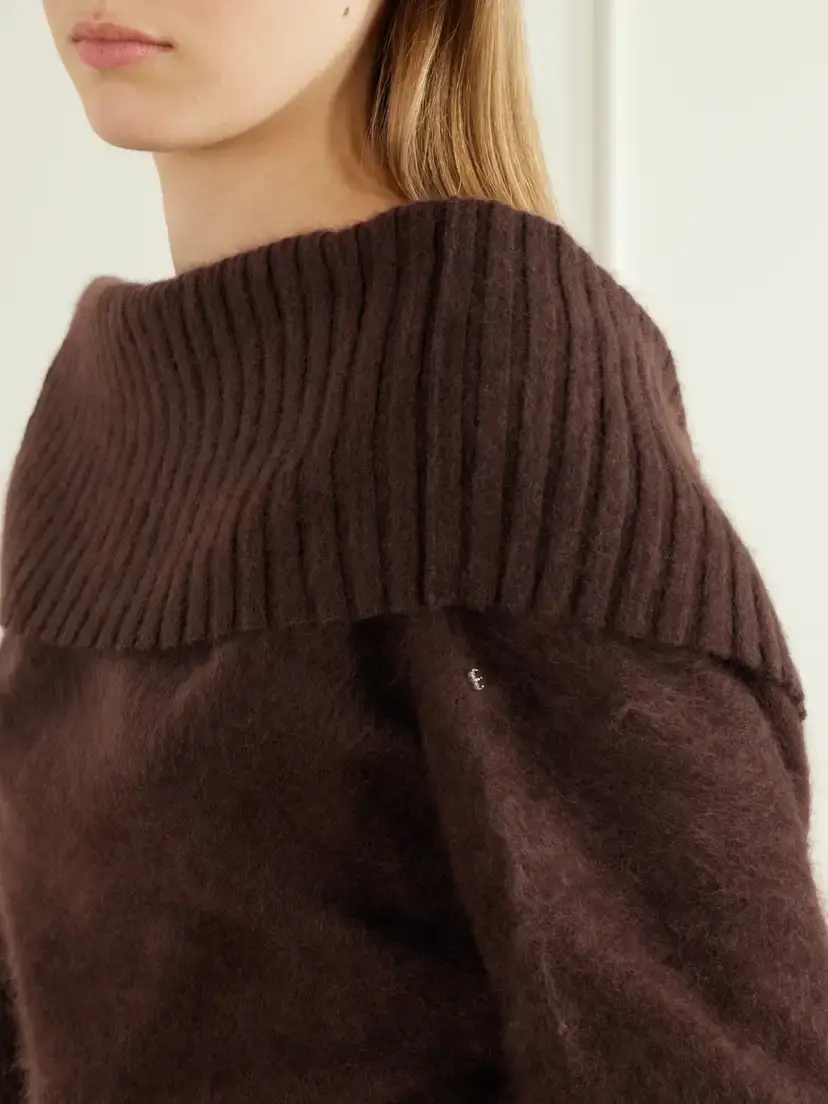 Sportmax Off-the-shoulder Wool Sweater | Thumbnail 4 Sportmax Off-the-shoulder Wool Sweater | Thumbnail 4