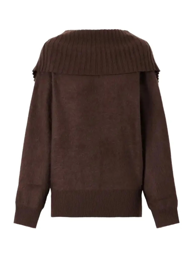 Sportmax Off-the-shoulder Wool Sweater