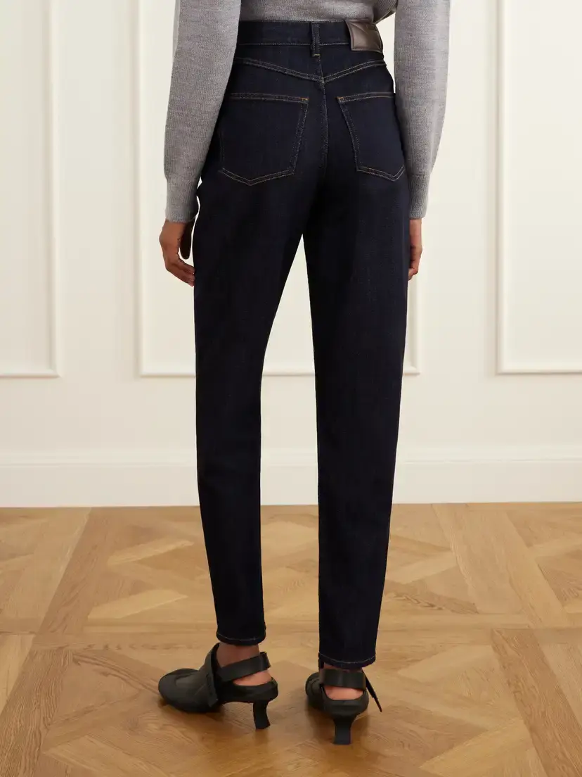 Loewe Logo-debossed High-rise Tapered Jeans | Thumbnail 4 Loewe Logo-debossed High-rise Tapered Jeans | Thumbnail 4