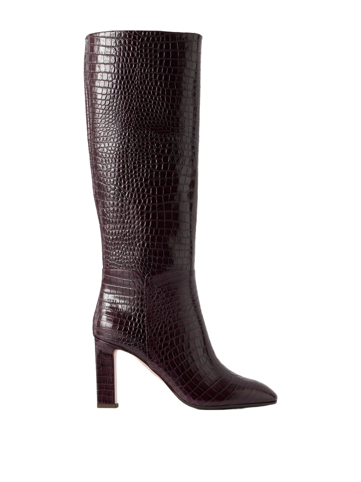Aquazzura Sellier 85 Croc-effect Leather Knee Boots | Thumbnail 1 Aquazzura Sellier 85 Croc-effect Leather Knee Boots | Thumbnail 1