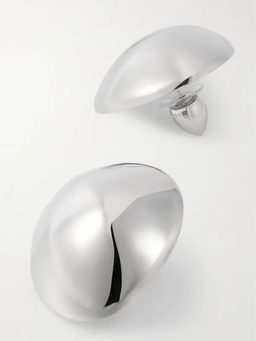 Alaïa Dome Silver-tone Earrings | Thumbnail 3 Alaïa Dome Silver-tone Earrings | Thumbnail 3