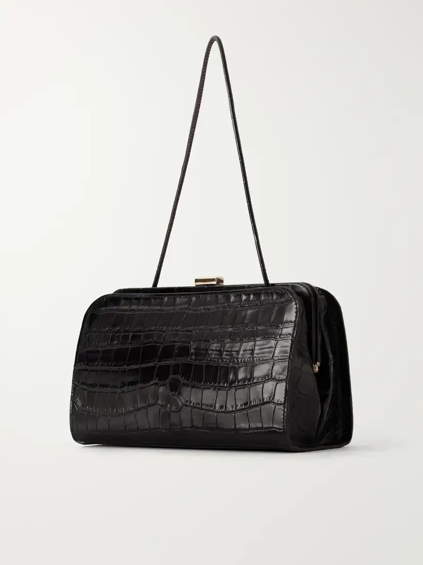 Loeffler Randall Zella Croc-effect Leather Clutch | Thumbnail 4