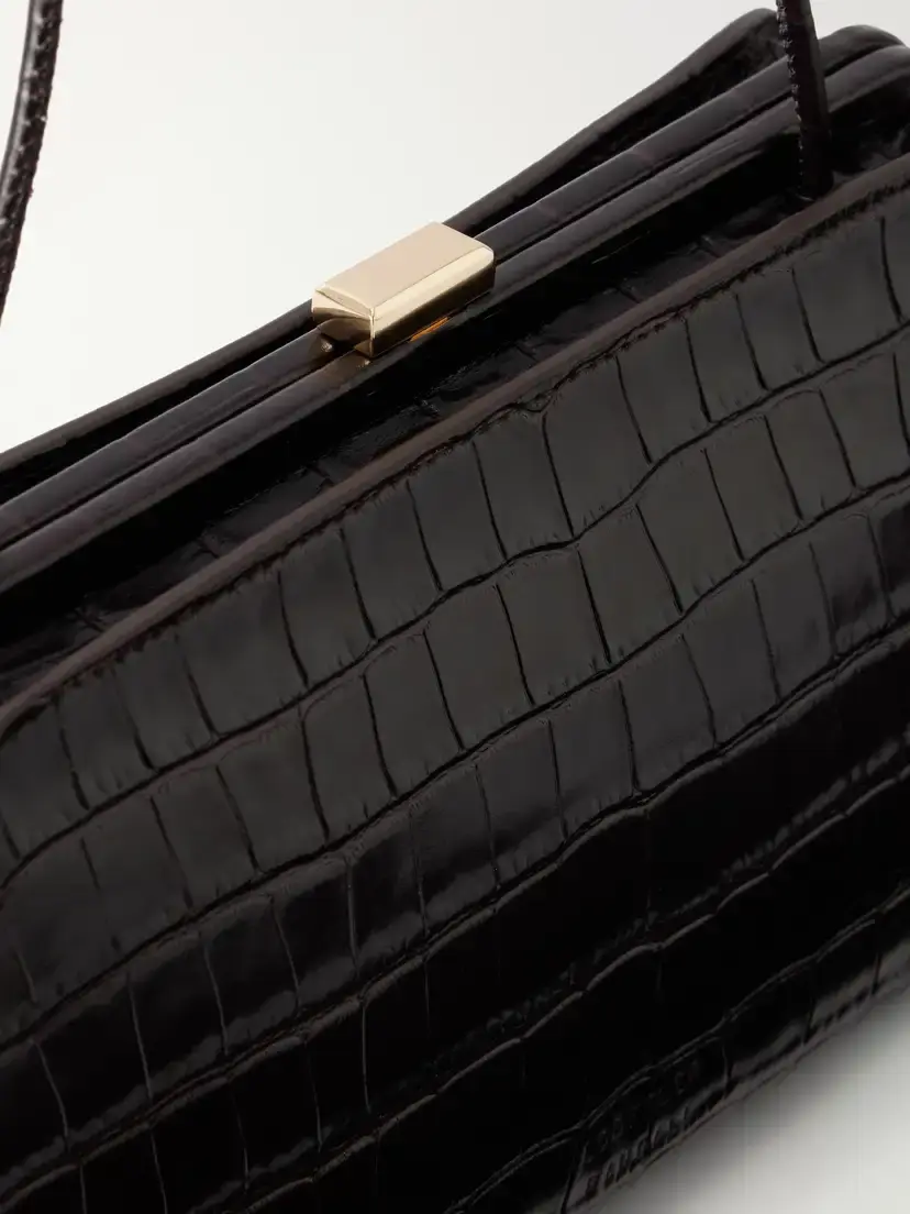Loeffler Randall Zella Croc-effect Leather Clutch | Thumbnail 5