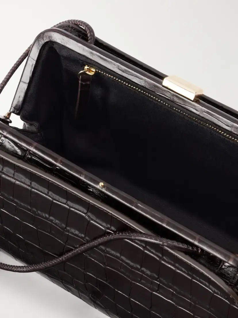 Loeffler Randall Zella Croc-effect Leather Clutch | Thumbnail 6