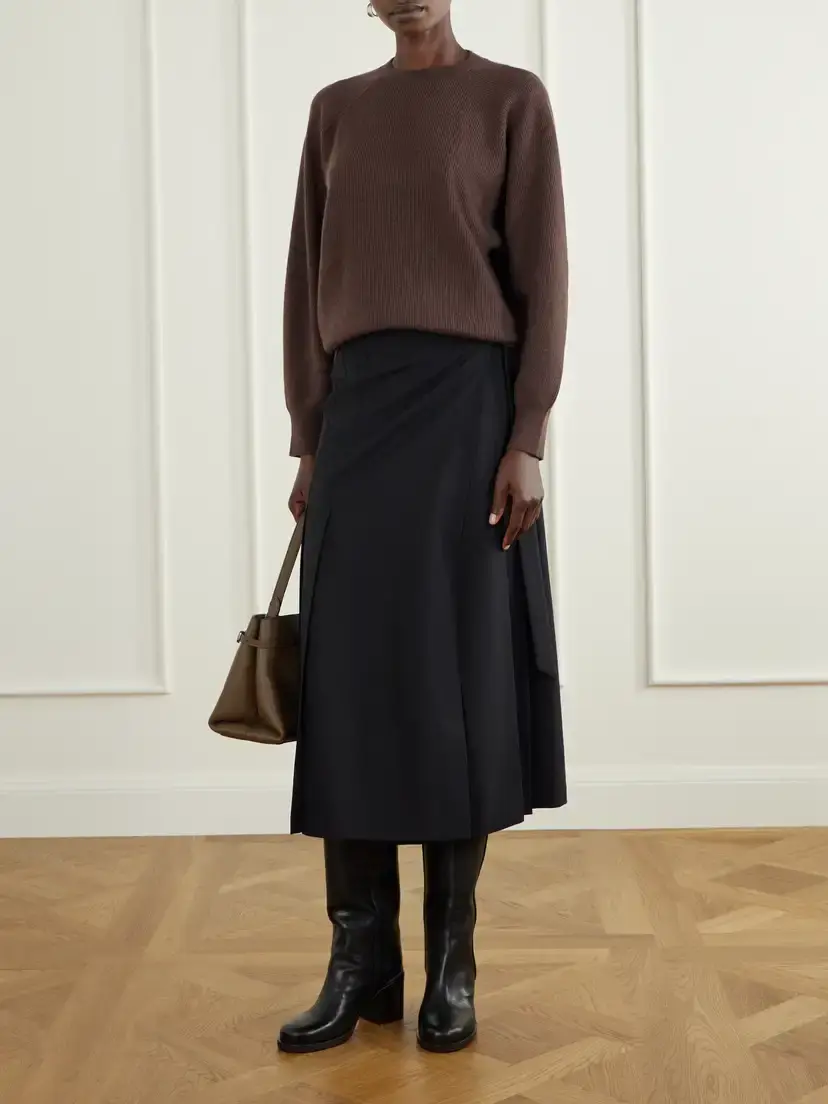Brunello Cucinelli Ribbed Cashmere Sweater | Thumbnail 2 Brunello Cucinelli Ribbed Cashmere Sweater | Thumbnail 2