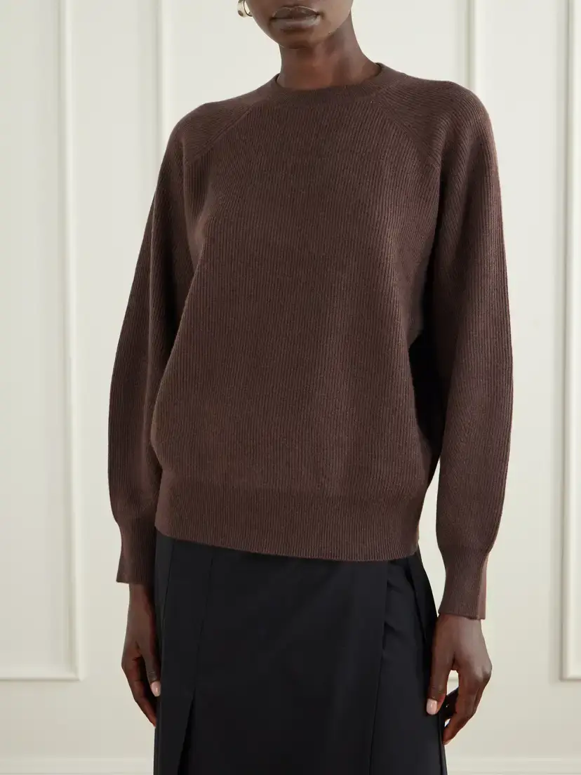 Brunello Cucinelli Ribbed Cashmere Sweater | Thumbnail 3 Brunello Cucinelli Ribbed Cashmere Sweater | Thumbnail 3