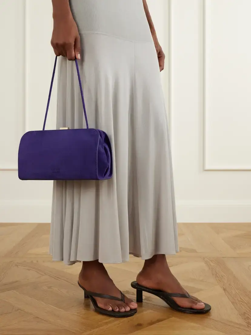 Loeffler Randall Zella Suede Clutch | Thumbnail 2