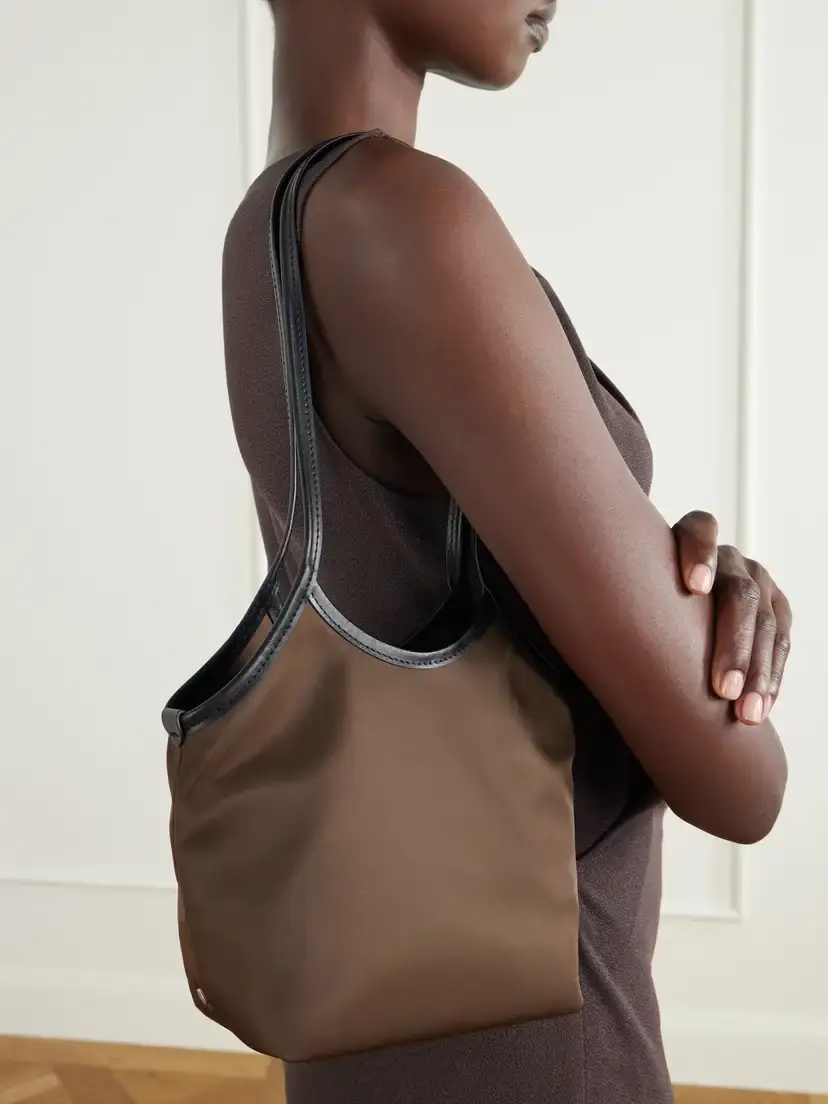 Valesque Cami Leather-trimmed Satin Shoulder Bag | Thumbnail 2 Valesque Cami Leather-trimmed Satin Shoulder Bag | Thumbnail 2