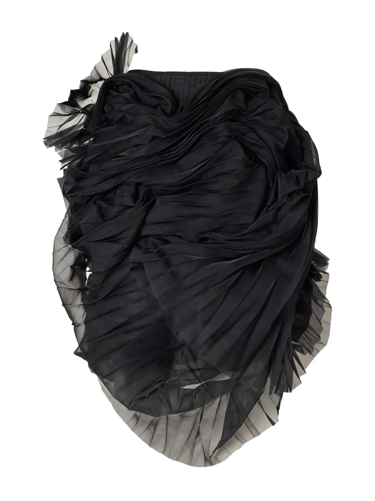 Pauline Dujancourt Minna Eerie Pleated Organza Knee-length Skirt