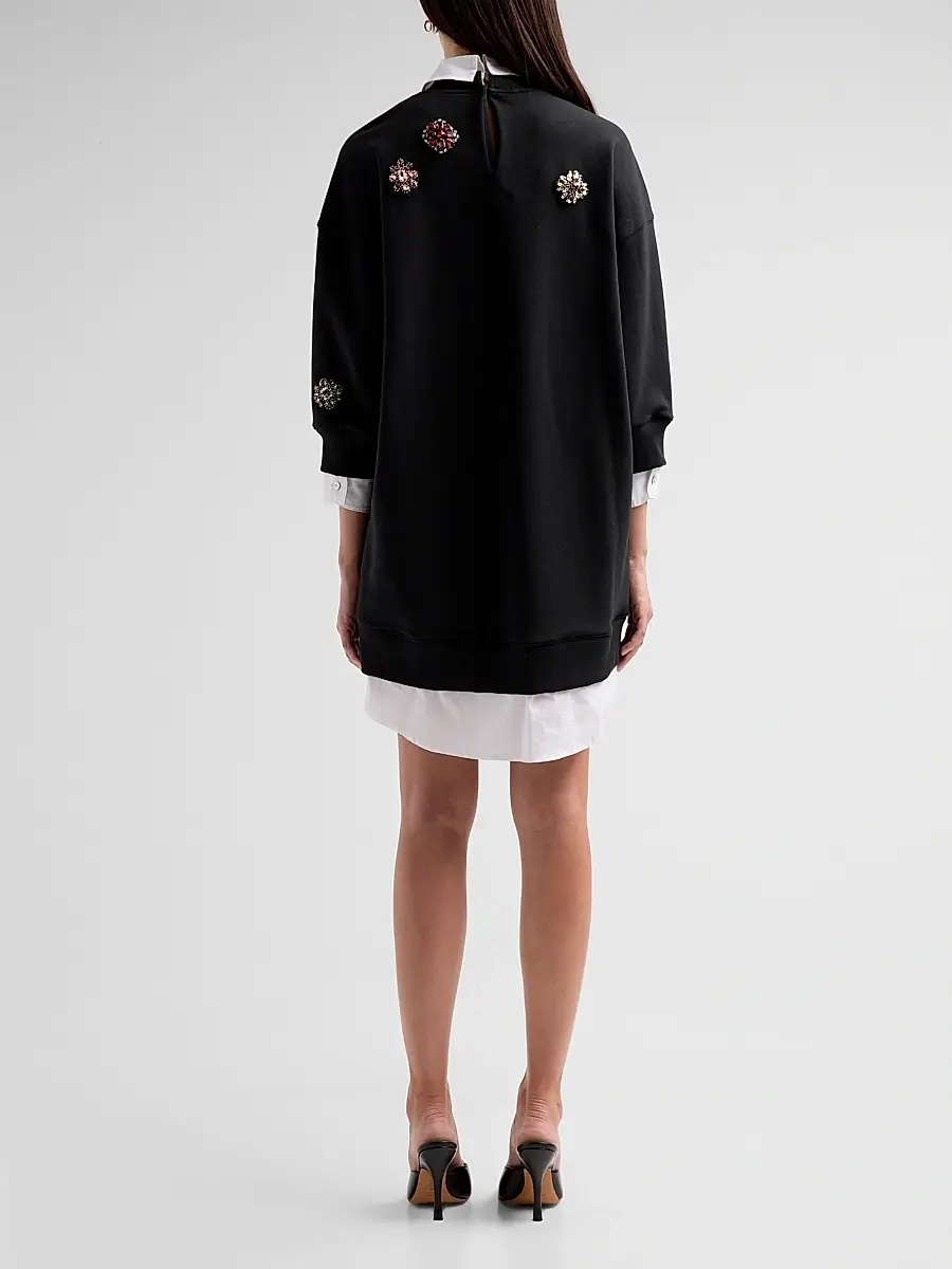 Cinq à Sept Women's Justina Baroque Patches Mini Dress | Thumbnail 3 Cinq à Sept Women's Justina Baroque Patches Mini Dress | Thumbnail 3