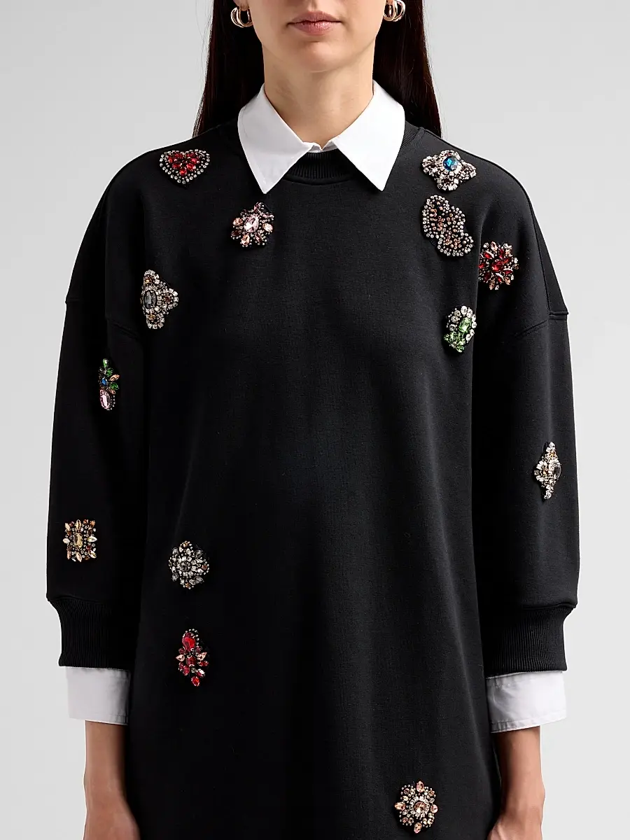 Cinq à Sept Women's Justina Baroque Patches Mini Dress | Thumbnail 5 Cinq à Sept Women's Justina Baroque Patches Mini Dress | Thumbnail 5