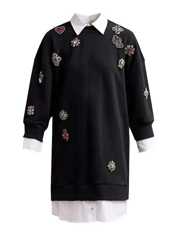 Women's Justina Baroque Patches Mini Dress