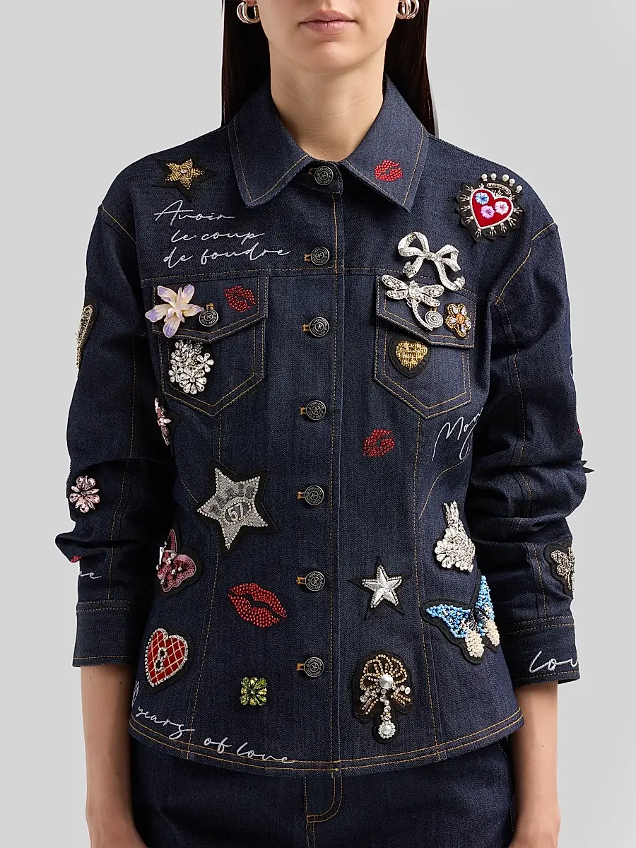 Cinq à Sept Women's Denim Scrunched Canyon Jacket | Thumbnail 5 Cinq à Sept Women's Denim Scrunched Canyon Jacket | Thumbnail 5