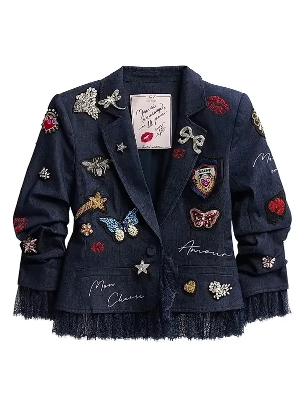 Cinq à Sept Women's Greatest Hits Le Petit Roxie Denim Jacket
