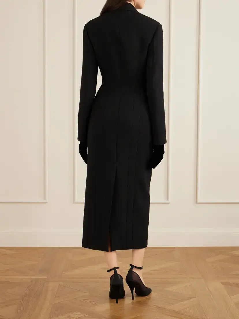 Alaïa Double-breasted Wool-blend Coat | Thumbnail 3 Alaïa Double-breasted Wool-blend Coat | Thumbnail 3
