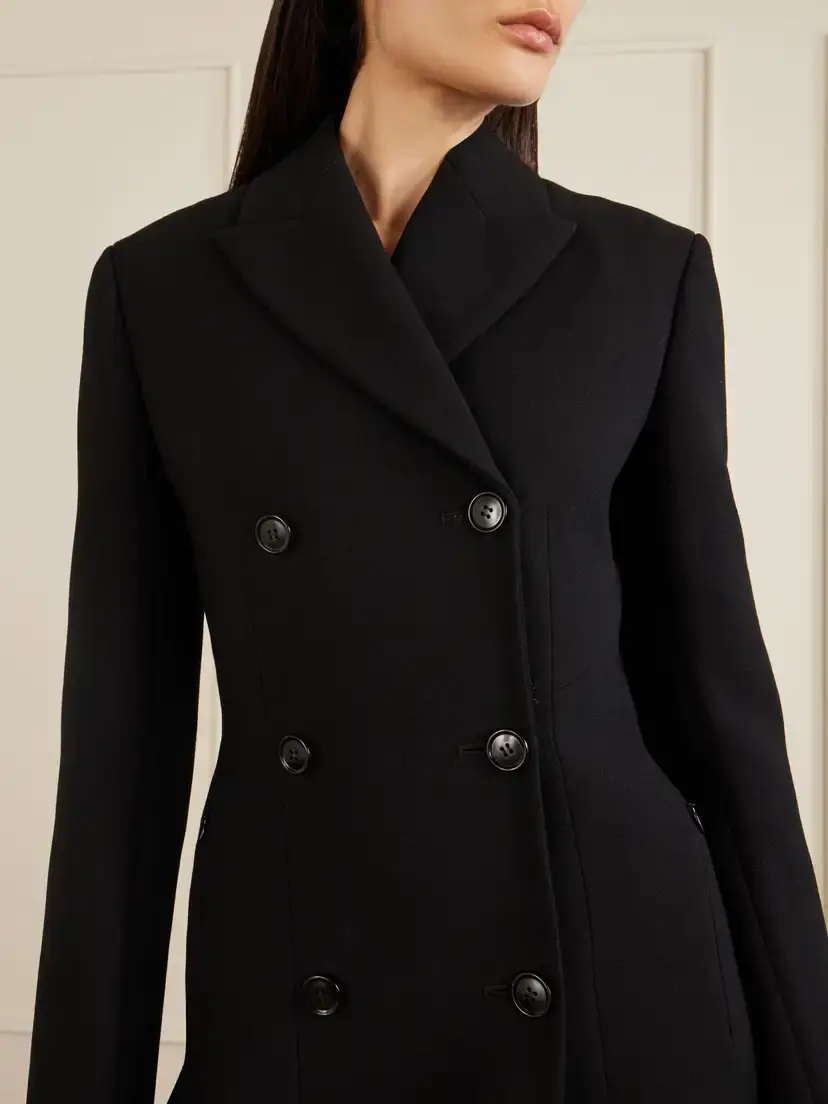 Alaïa Double-breasted Wool-blend Coat | Thumbnail 4 Alaïa Double-breasted Wool-blend Coat | Thumbnail 4
