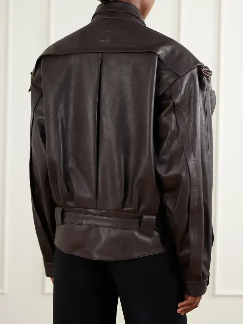 Magda Butrym Belted Leather Jacket | Thumbnail 4