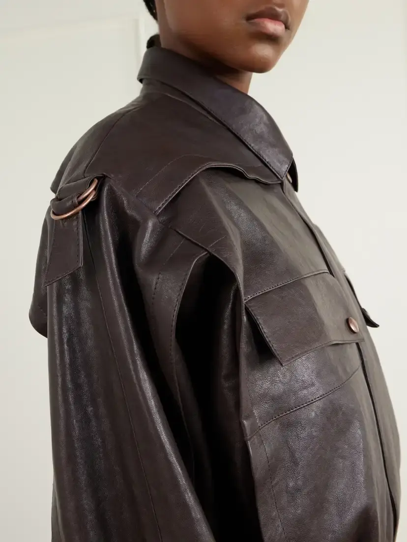 Magda Butrym Belted Leather Jacket | Thumbnail 5