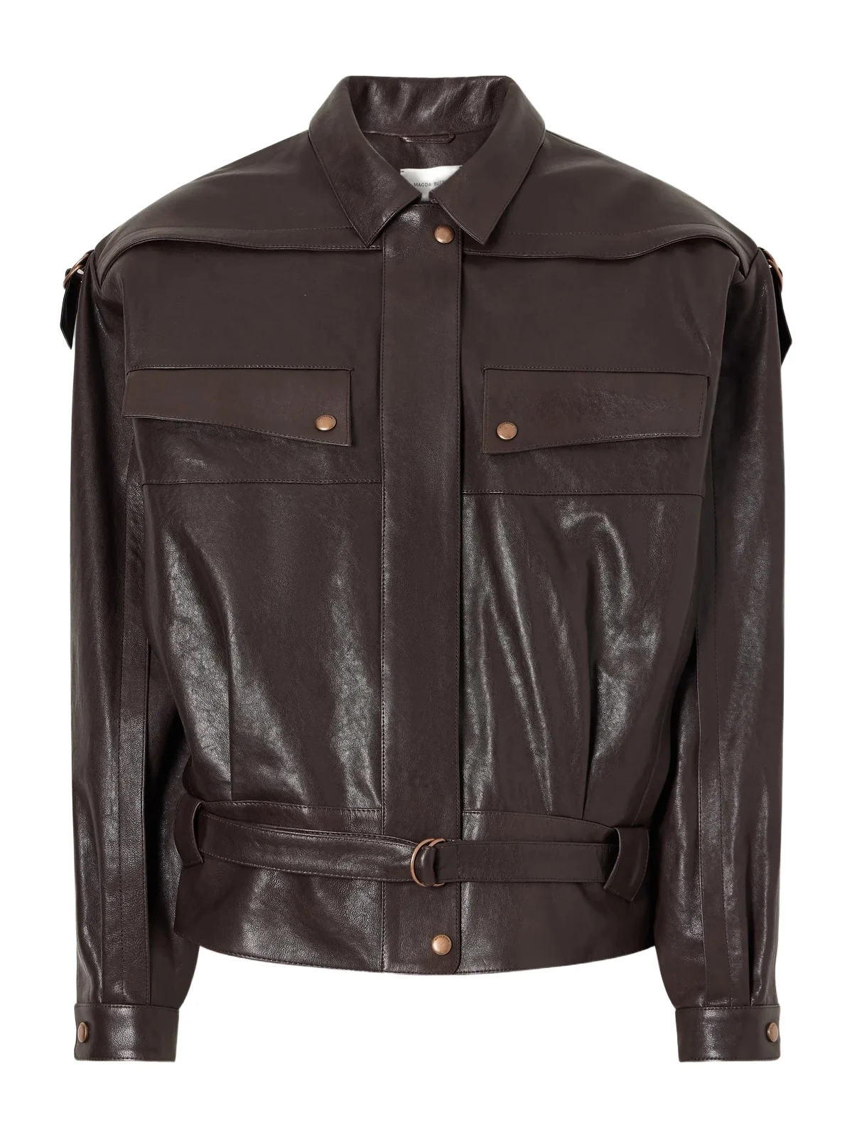 Belted Leather Jacket Belted Leather Jacket