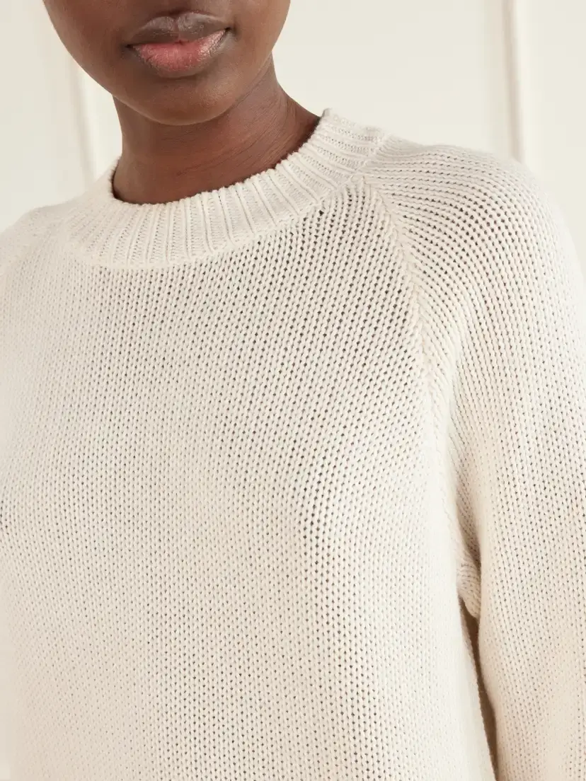 Jamie Haller The New Crew Cotton And Cashmere-blend Sweater | Thumbnail 5