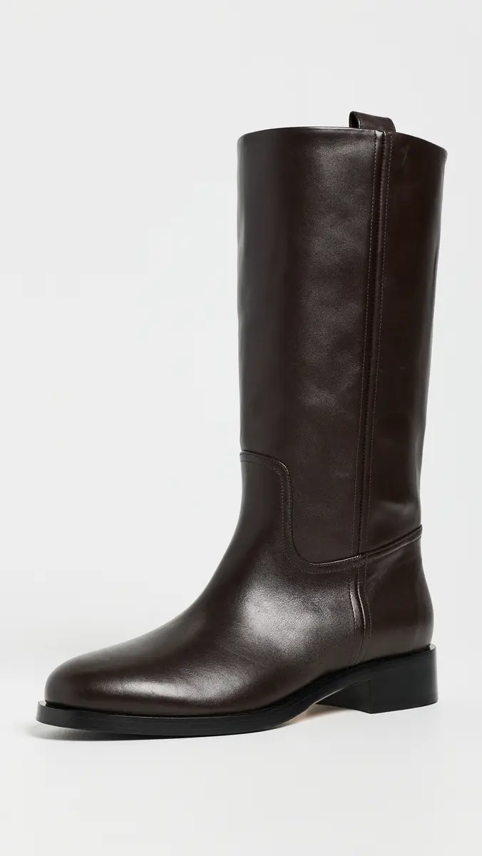 aeyde Theo Leather Knee-High Boots | Thumbnail 2