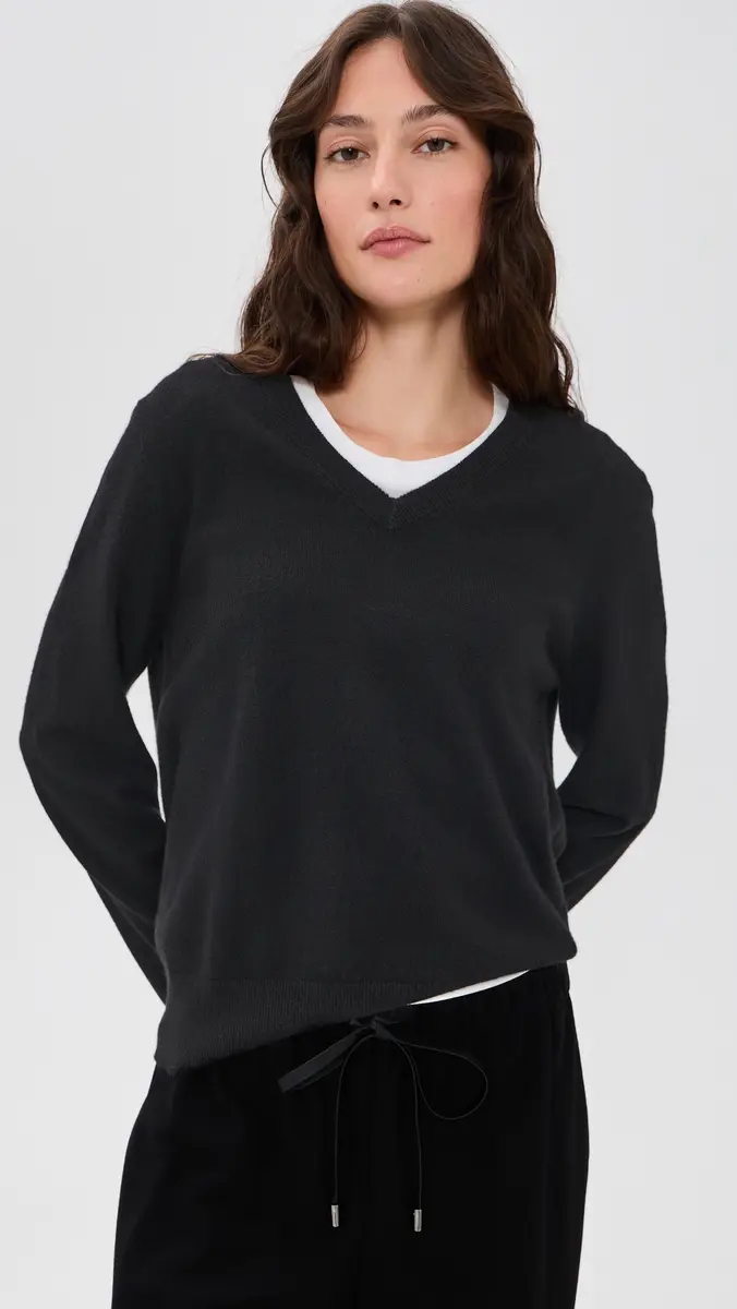 Vince Classic V Neck Sweater | Thumbnail 2 Vince Classic V Neck Sweater | Thumbnail 2