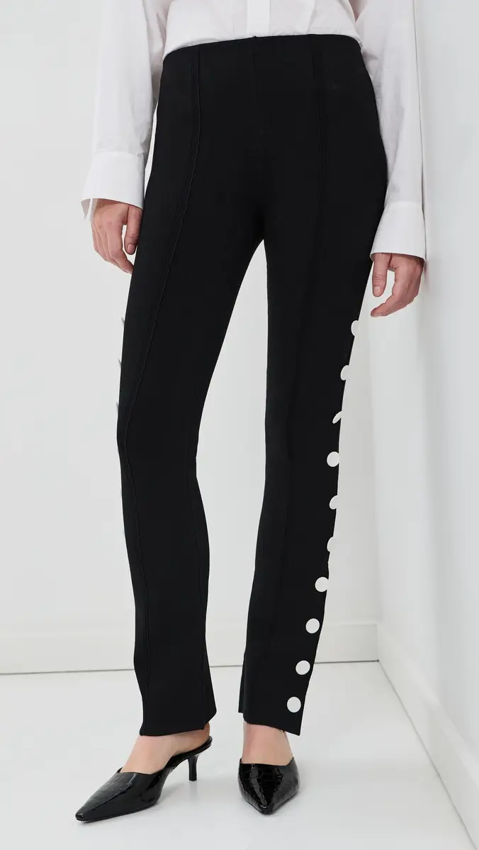 Proenza Schouler Martina Pants in Compact Stretch Viscose | Thumbnail 2