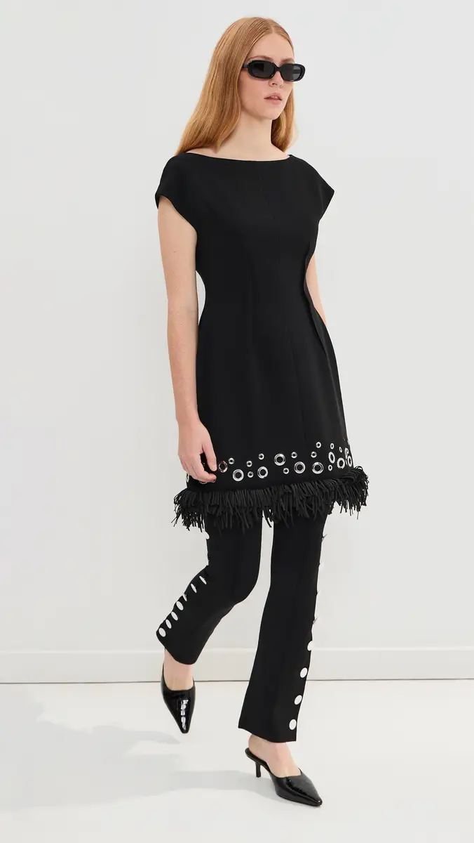 Proenza Schouler Martina Pants in Compact Stretch Viscose | Thumbnail 5