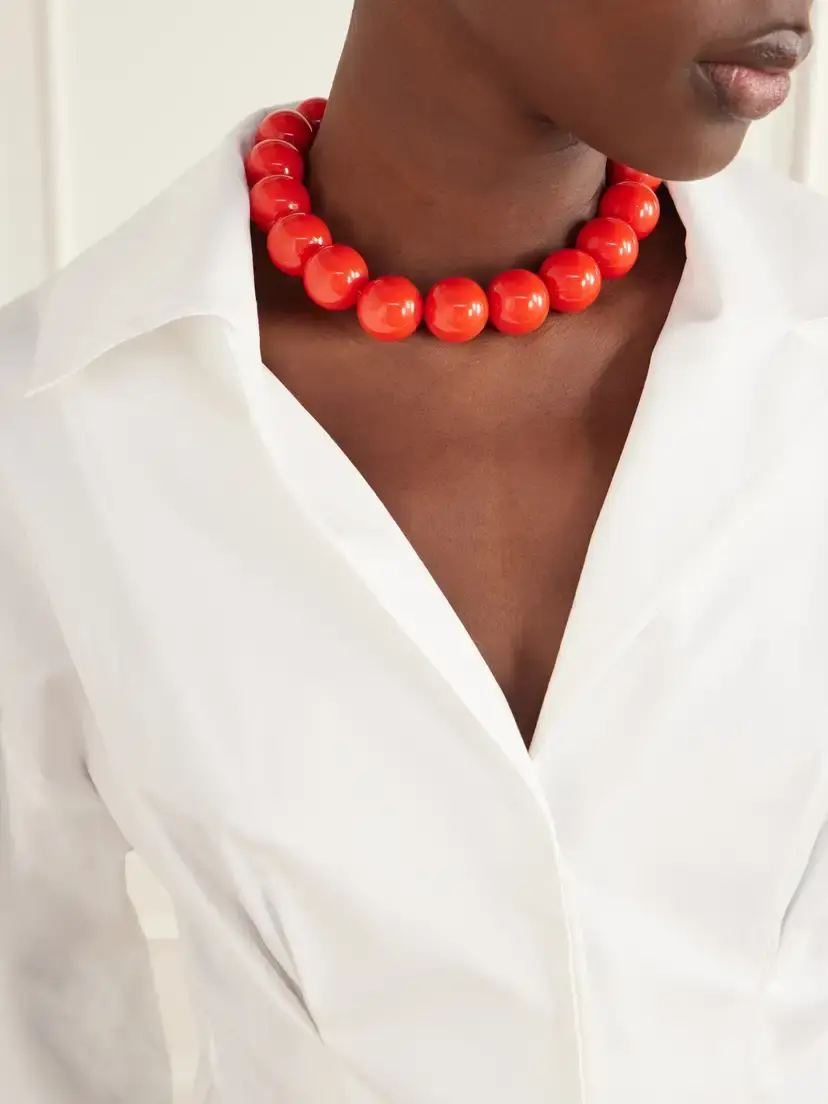 Carolina Herrera Ball Resin Necklace | Thumbnail 2