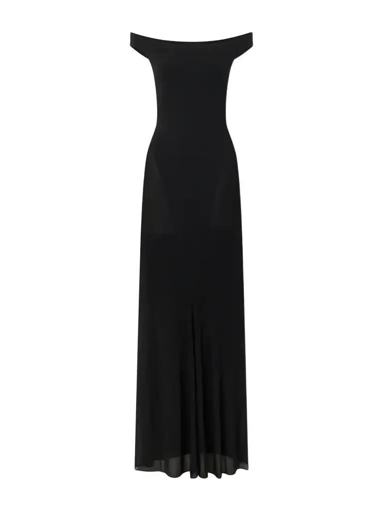 Off-the-shoulder Jersey Midi Dress Off-the-shoulder Jersey Midi Dress