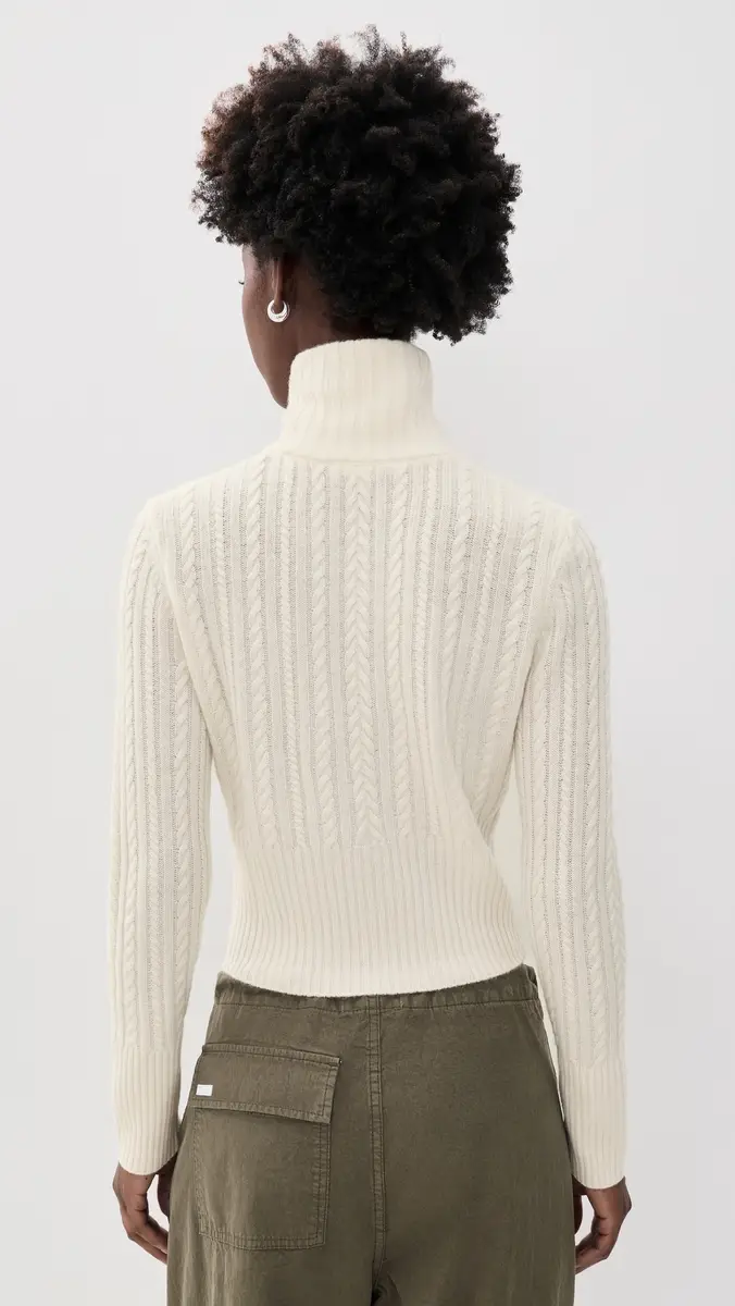 GOOD AMERICAN The Cable Zip Up Cardigan | Thumbnail 3 GOOD AMERICAN The Cable Zip Up Cardigan | Thumbnail 3