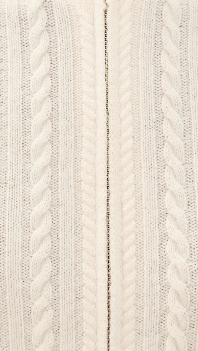 GOOD AMERICAN The Cable Zip Up Cardigan | Thumbnail 6 GOOD AMERICAN The Cable Zip Up Cardigan | Thumbnail 6