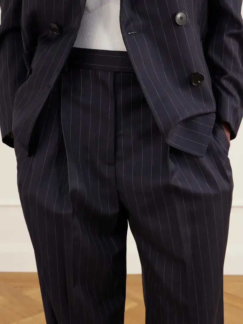 Givenchy Pinstriped Wool Tapered Pants | Thumbnail 5 Givenchy Pinstriped Wool Tapered Pants | Thumbnail 5