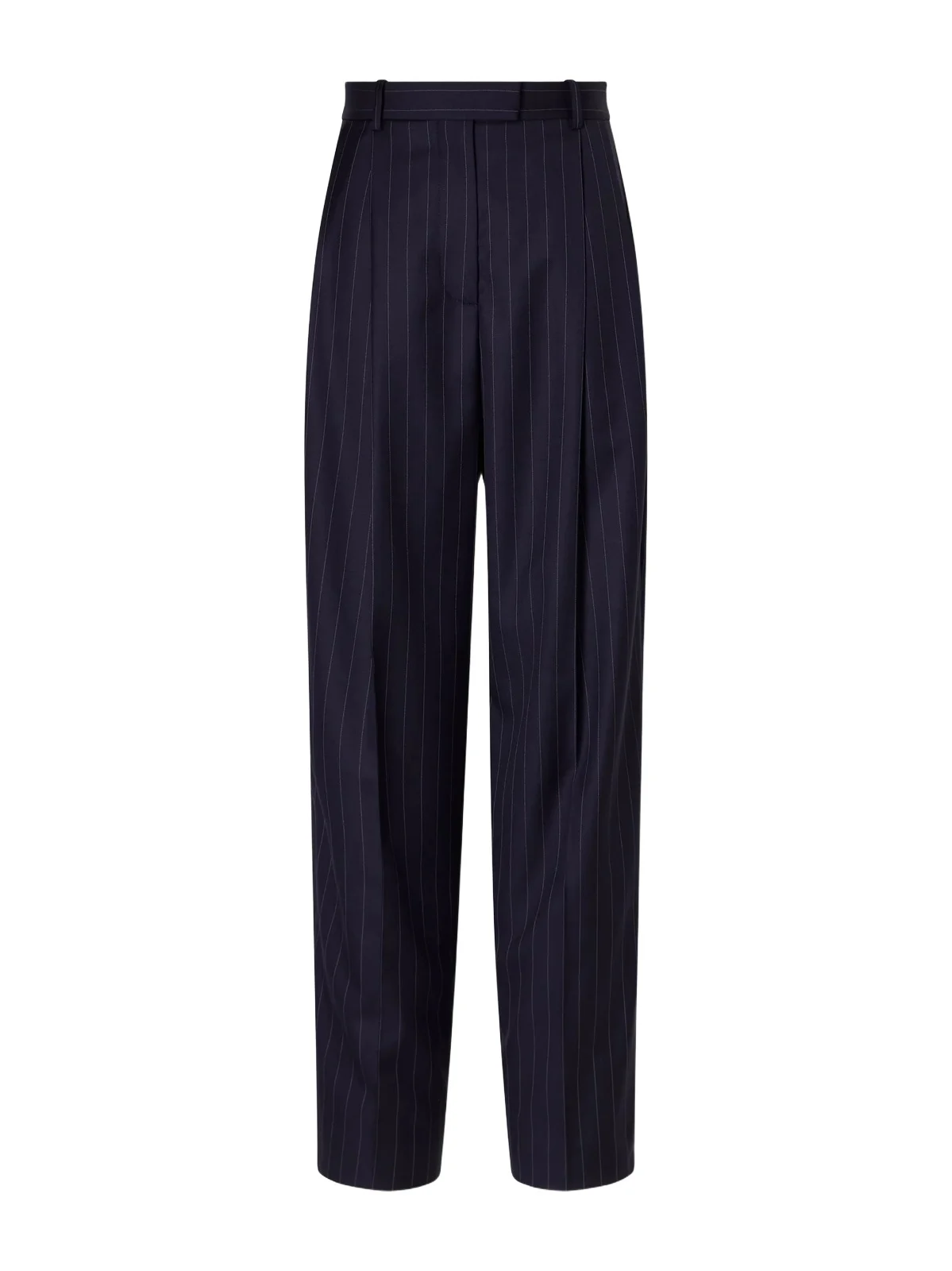 Pinstriped Wool Tapered Pants Pinstriped Wool Tapered Pants
