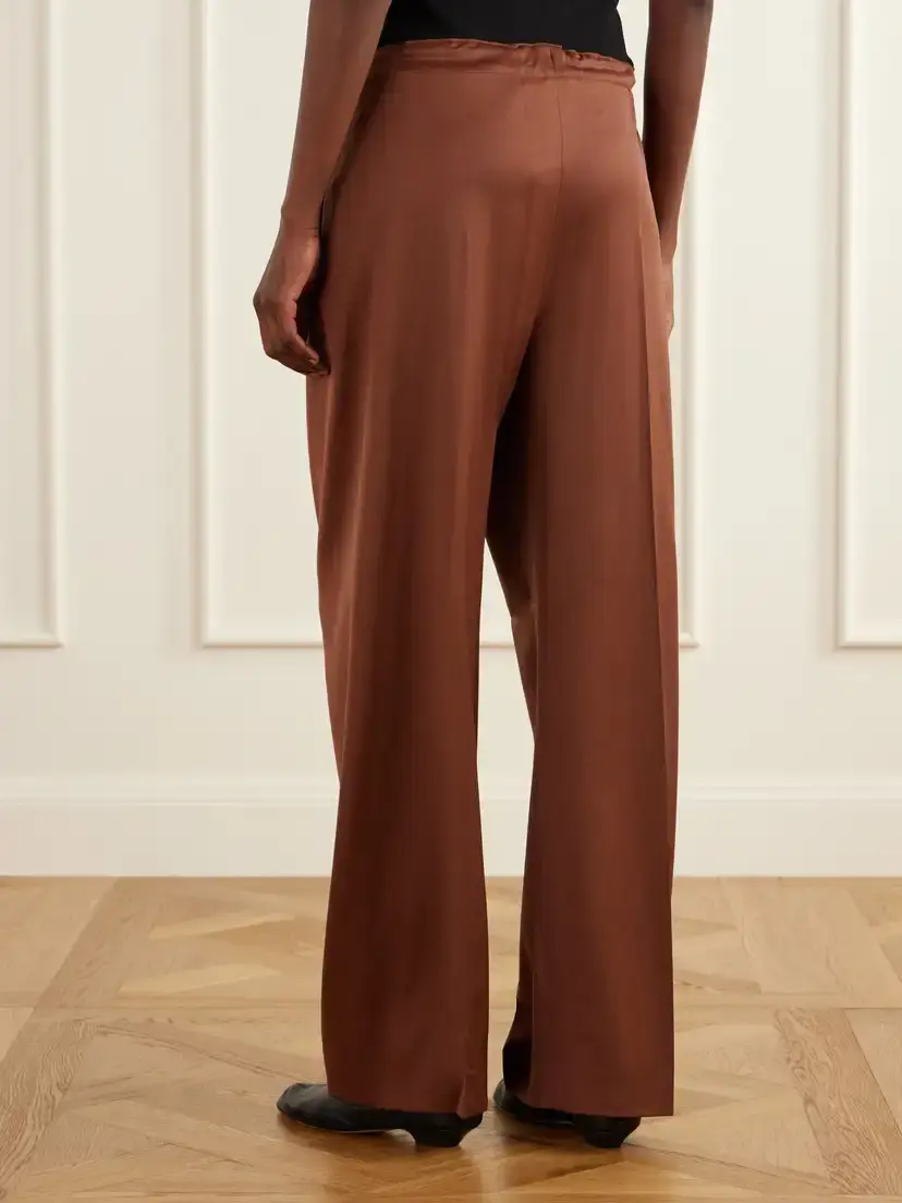 Another Tomorrow Pleated Wool-blend Straight-leg Pants | Thumbnail 4 Another Tomorrow Pleated Wool-blend Straight-leg Pants | Thumbnail 4