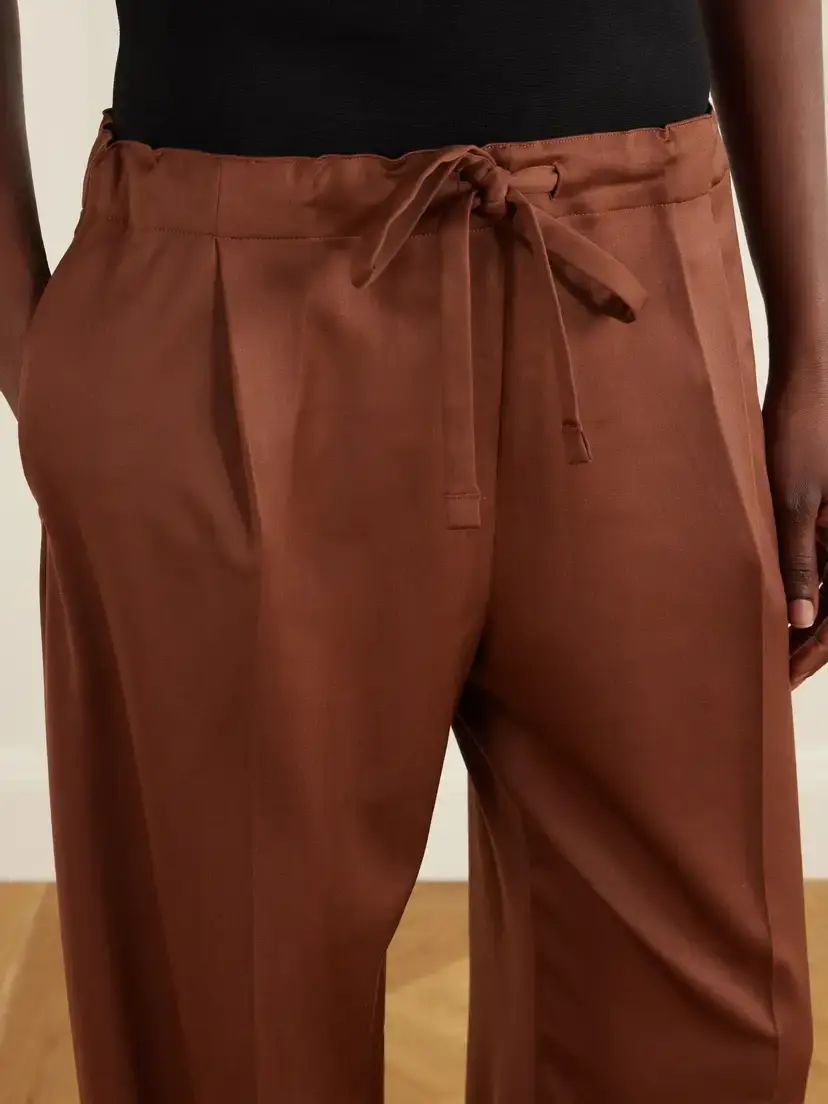 Another Tomorrow Pleated Wool-blend Straight-leg Pants | Thumbnail 5 Another Tomorrow Pleated Wool-blend Straight-leg Pants | Thumbnail 5