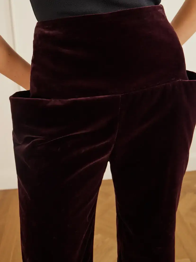 Alaïa Cotton-velvet Straight-leg Pants | Thumbnail 5