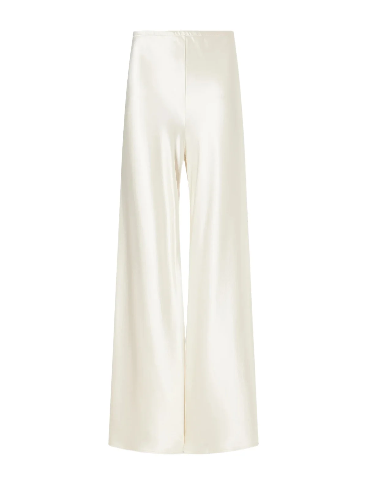 Barb Draped Satin Wide-leg Pants