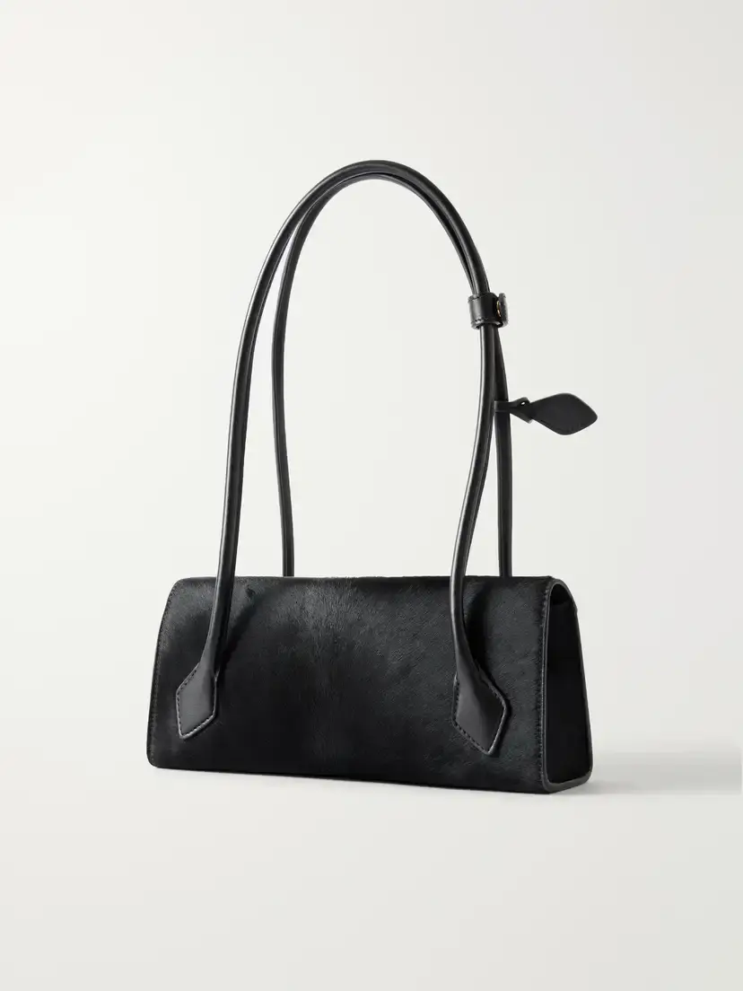 Alaïa Le Teckel Flap Small Leather-trimmed Calf Hair Shoulder Bag | Thumbnail 3 Alaïa Le Teckel Flap Small Leather-trimmed Calf Hair Shoulder Bag | Thumbnail 3